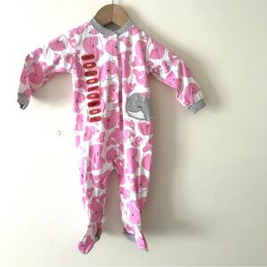 Pekkle Baby Girl Cotton Sleeper Size 9 Months, NWT